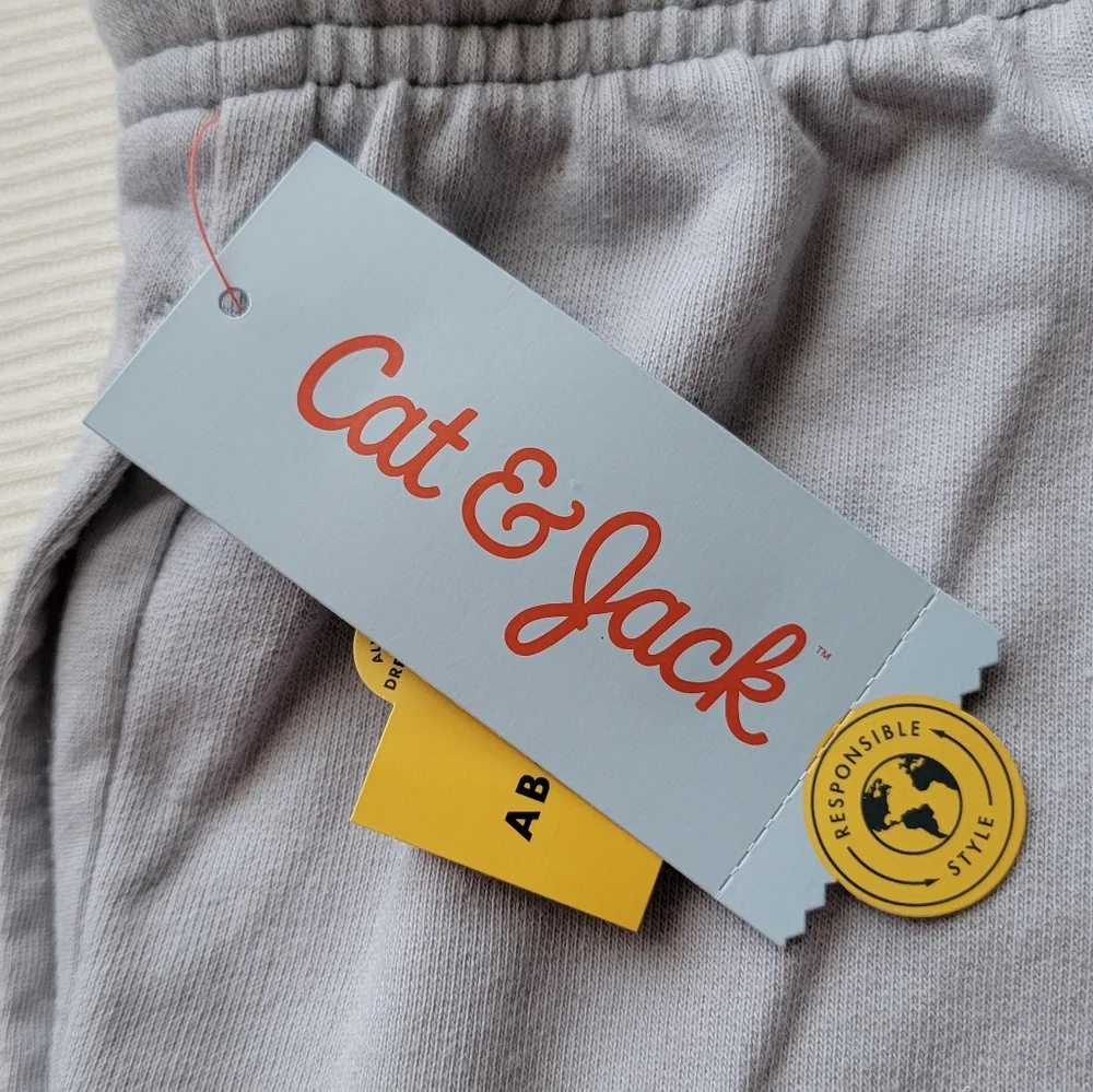 Cat & Jack Split Color Gray Shorts
